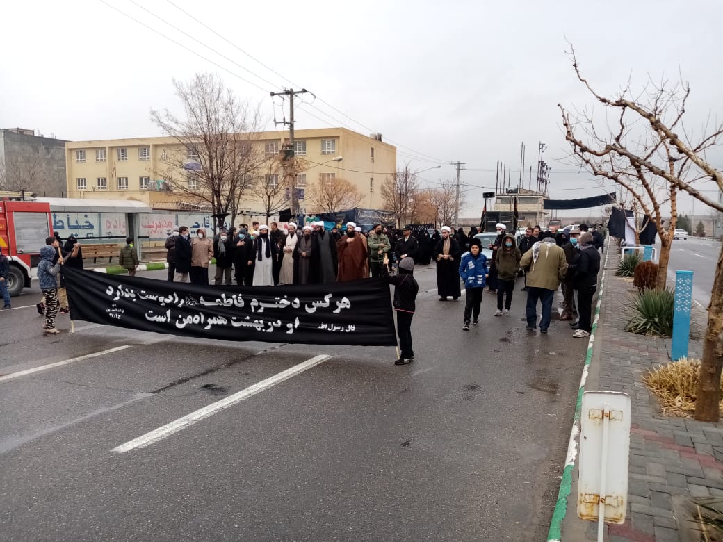 ایستگاه پذیرایی از عزاداران حضرت فاطمه (س) شهرداری رضویه